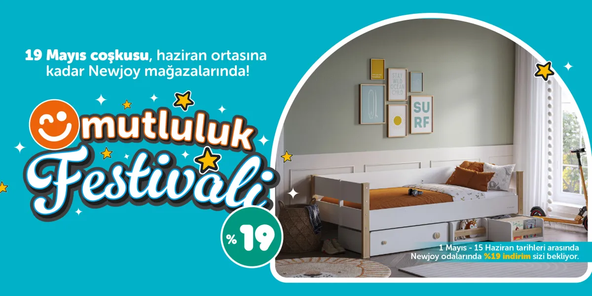 Newjoy odalarında %19 indirim sizleri bekliyor!