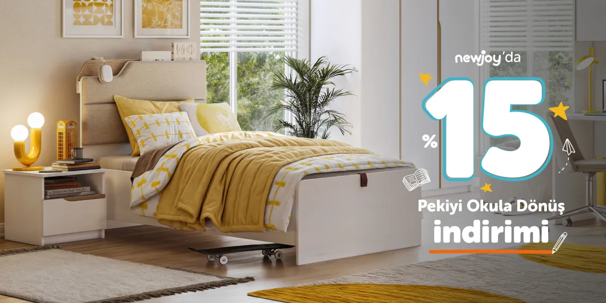 Newjoy'dan %15 Okula Dönüş İndirimi