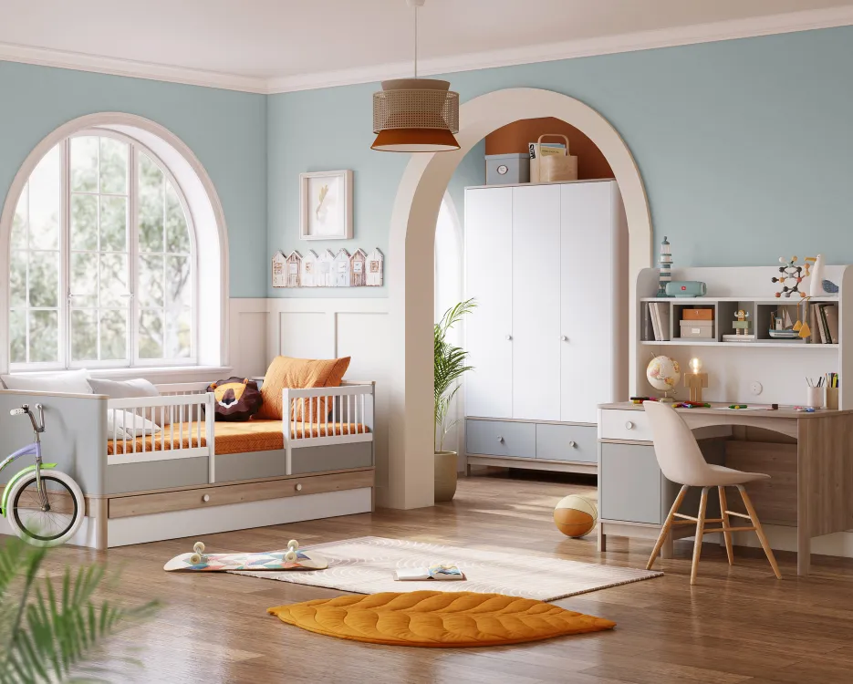 Bono Grey Çocuk Odası – Modern ve Şık Çocuk Odası Takımı | Newjoy