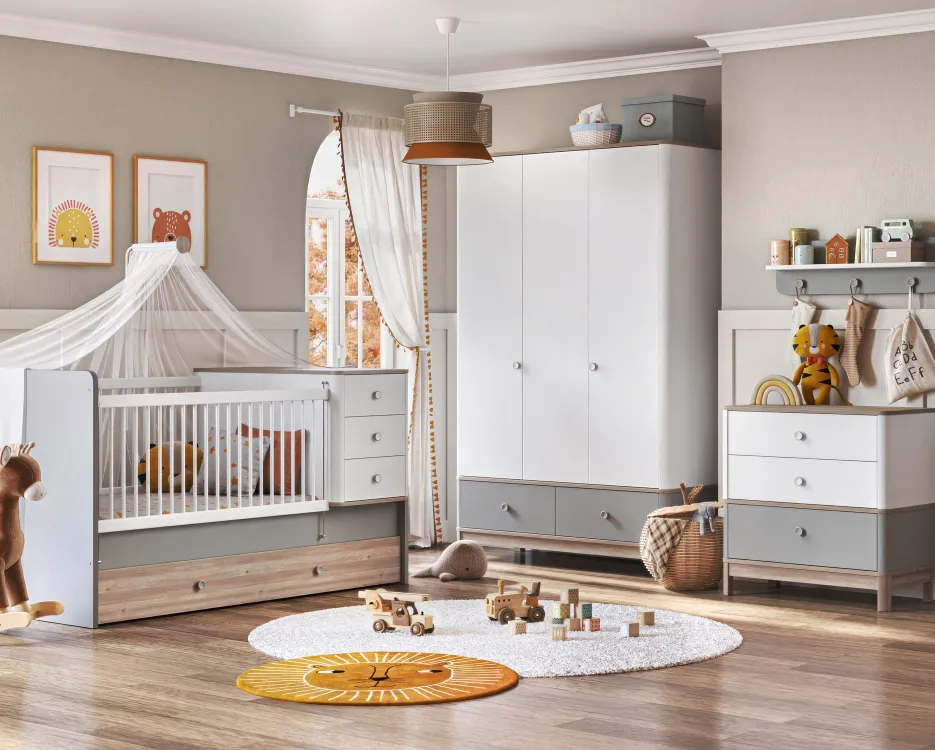 Bono Grey Baby Bebek Odası Takımı Modelleri ve Fiyatları | Newjoy