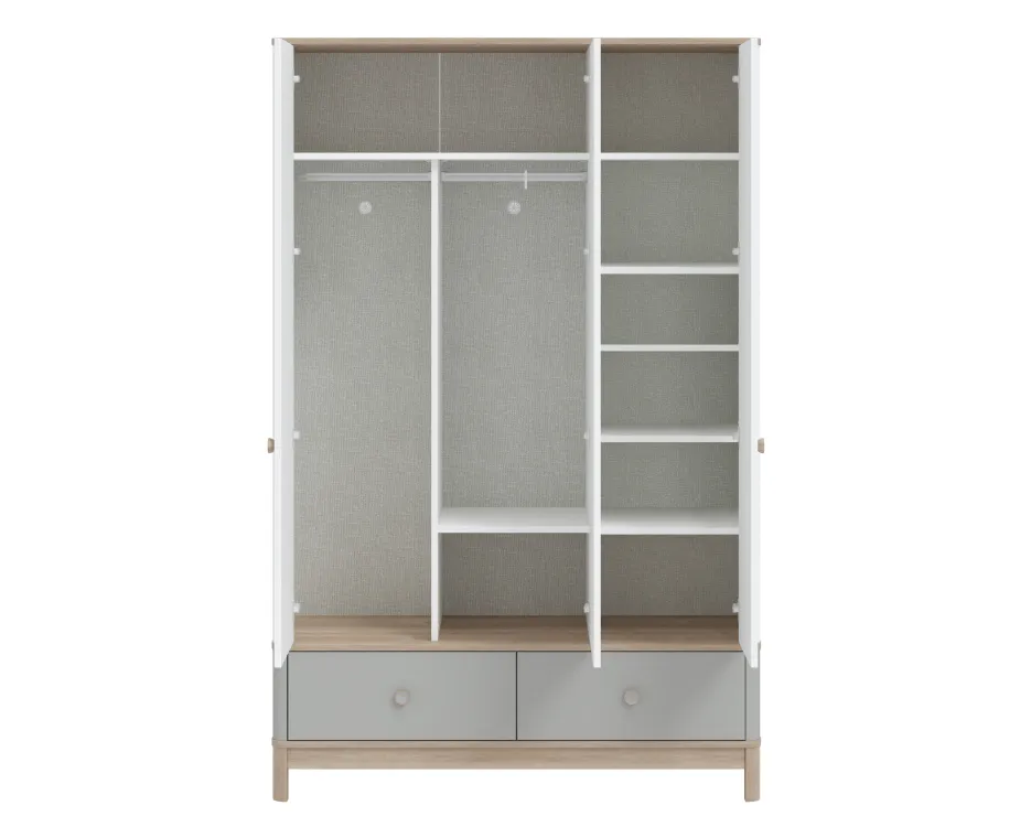 Bono Grey 3 Kapılı Dolap