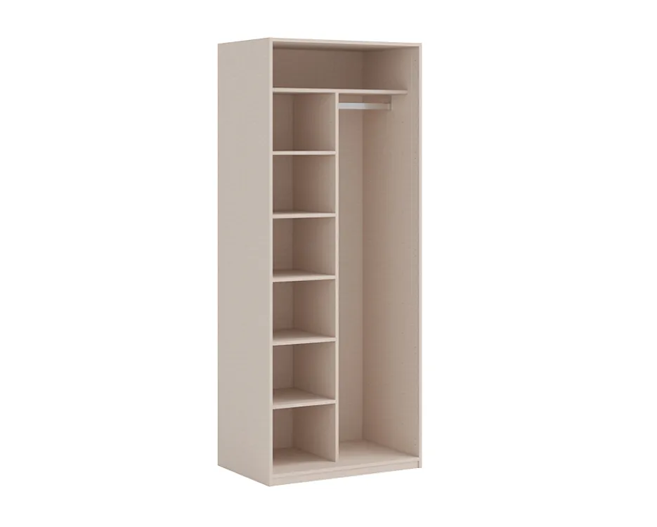 Mood İkili Dolap - Kısa Dikme 5 Raf Boy Askılık (NJ-M2206)