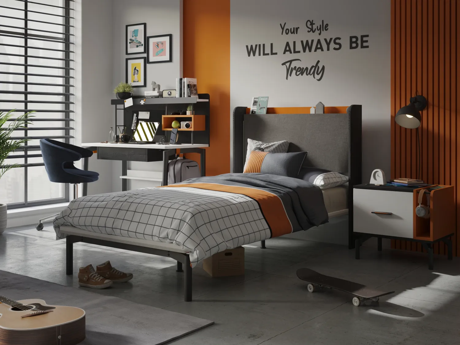 Trend Medium Başlıklı Karyola