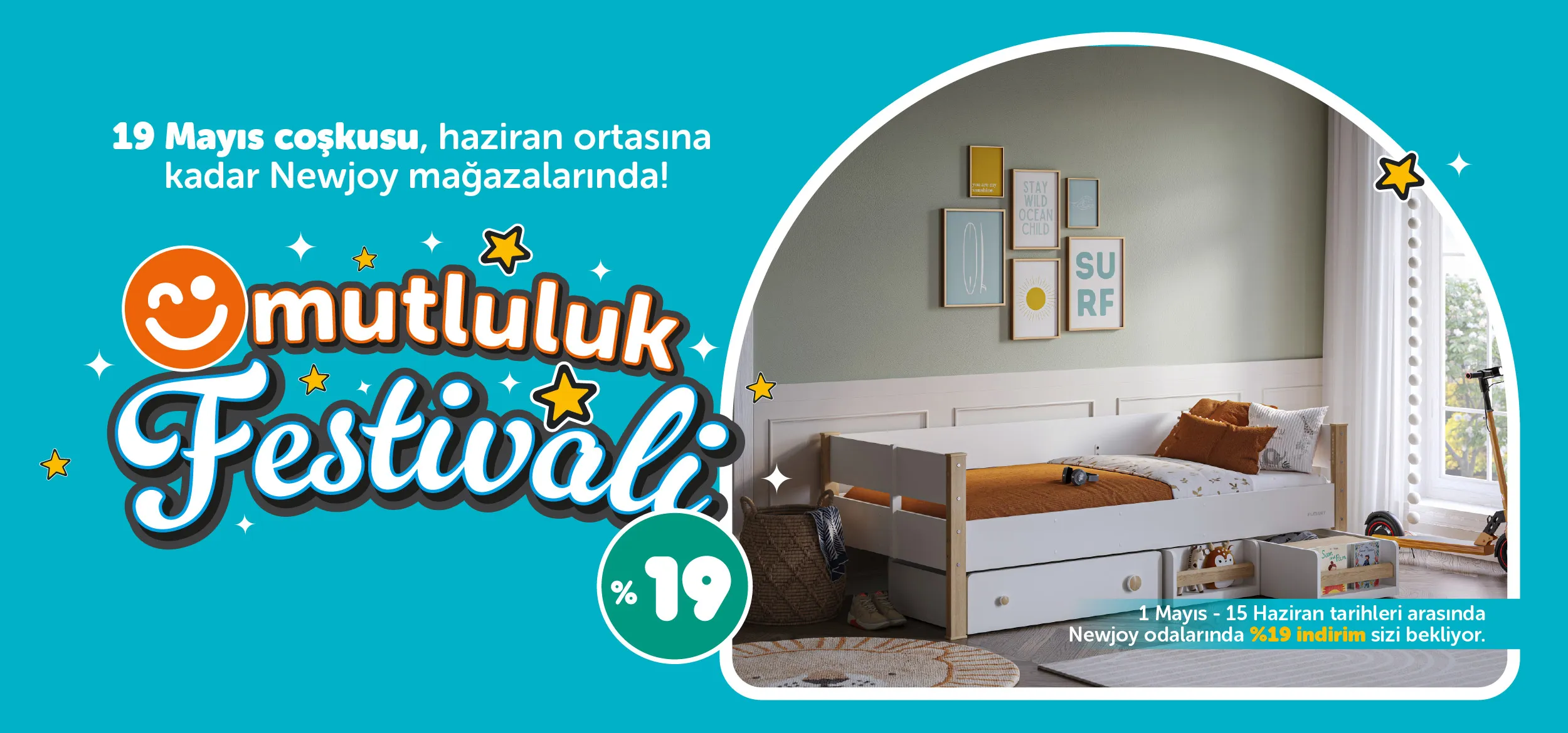 Newjoy Odalarında %19 İndirim