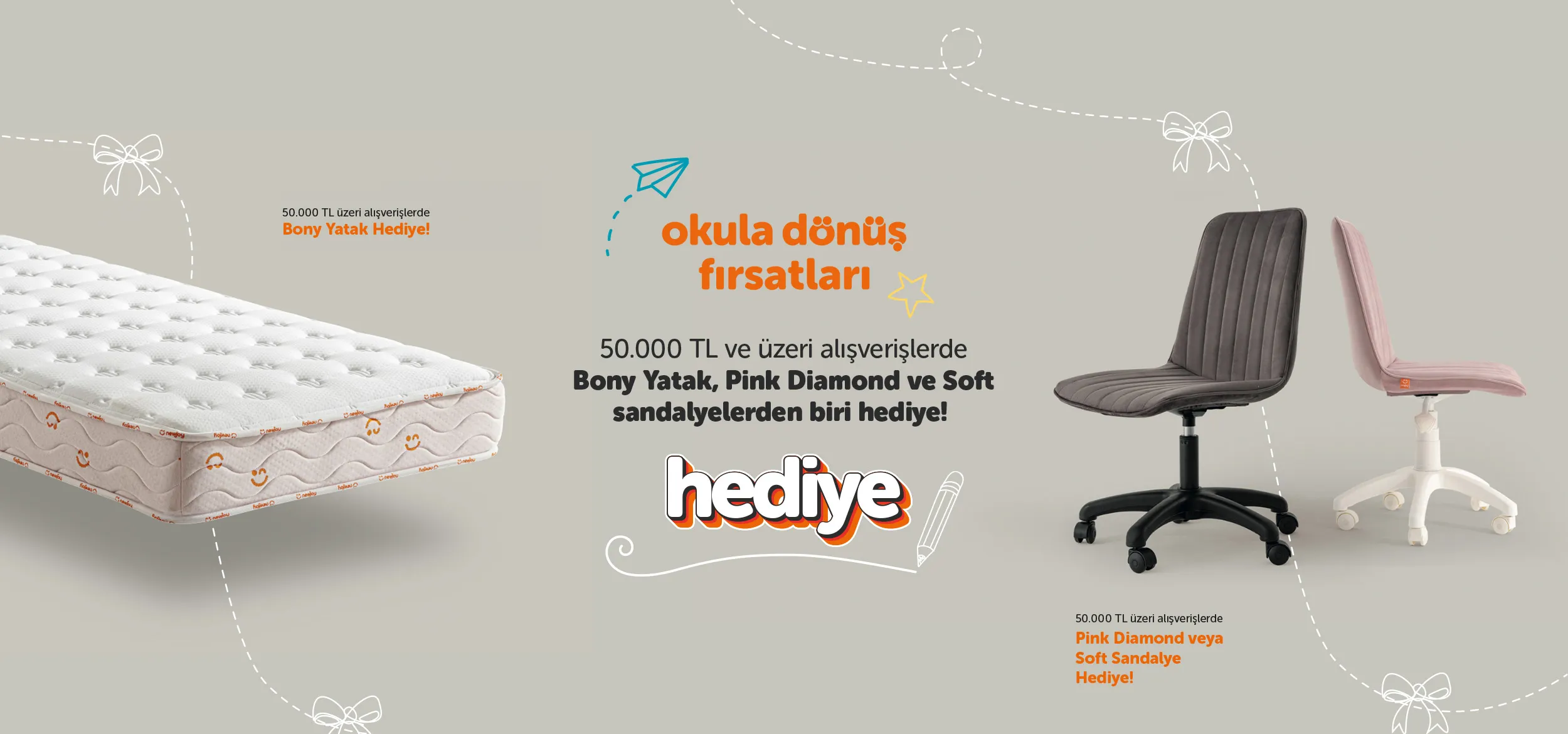 50.000 TL ve Üzeri Alışverişe Newjoy'dan Okula Dönüş Hediyesi!