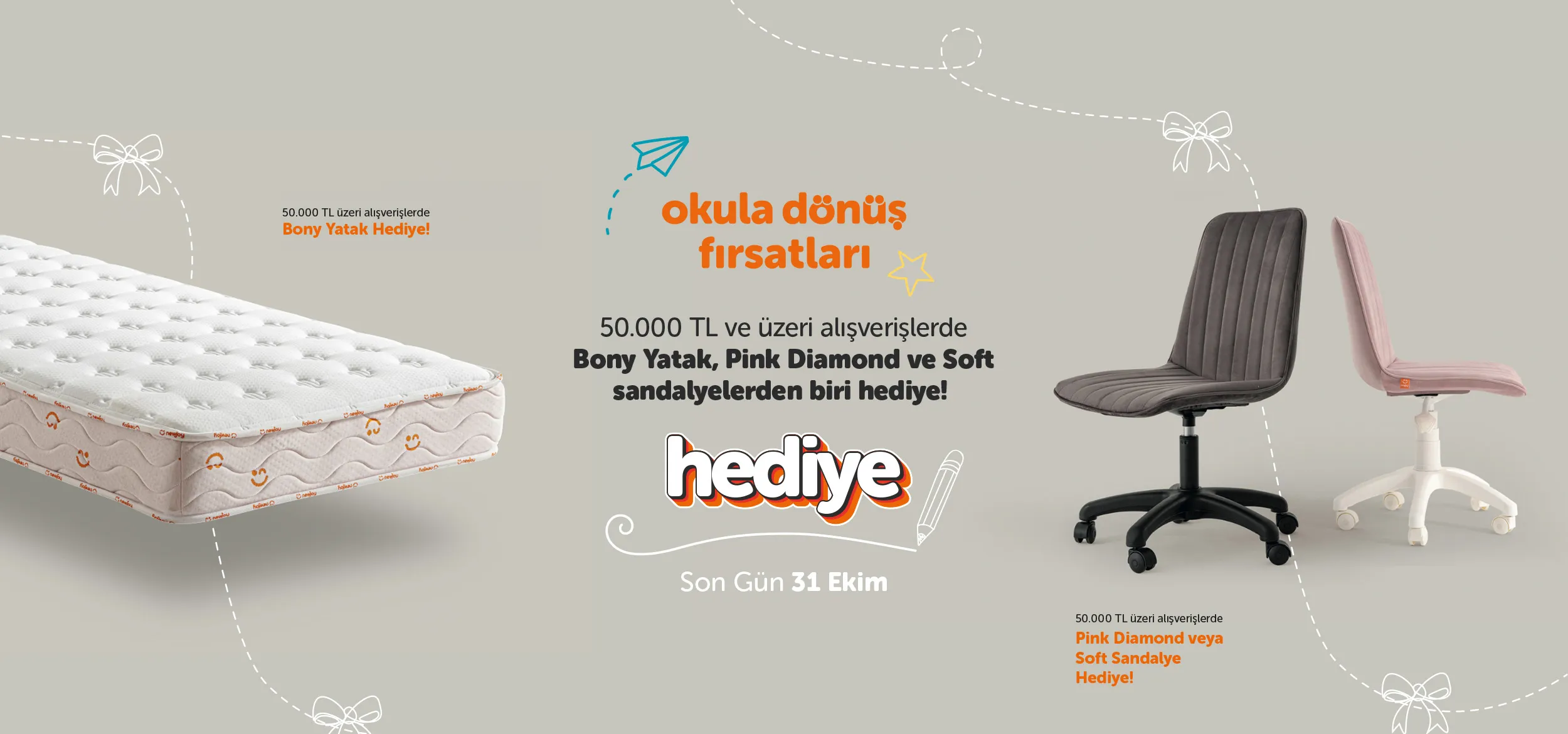 50.000 TL ve Üzeri Alışverişe Newjoy'dan Okula Dönüş Hediyesi!