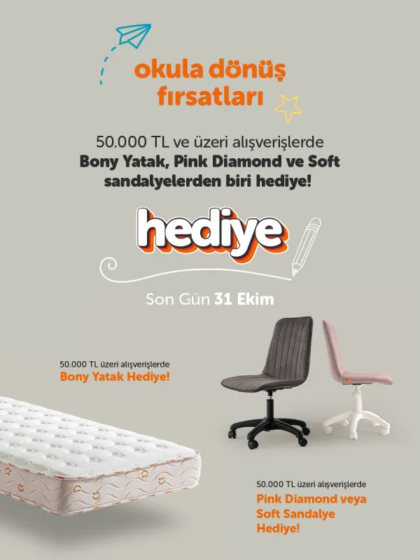 50.000 TL ve Üzeri Alışverişe Newjoy'dan Okula Dönüş Hediyesi!