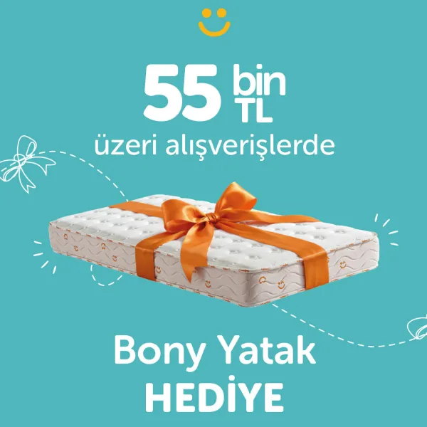 55.000 TL ve Üzeri Alışverişlerde Bony Yatak Hediye!